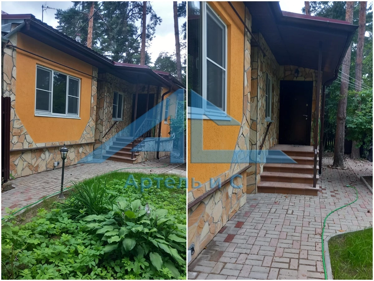 Отделка фасада дома натуральным камнем фото
