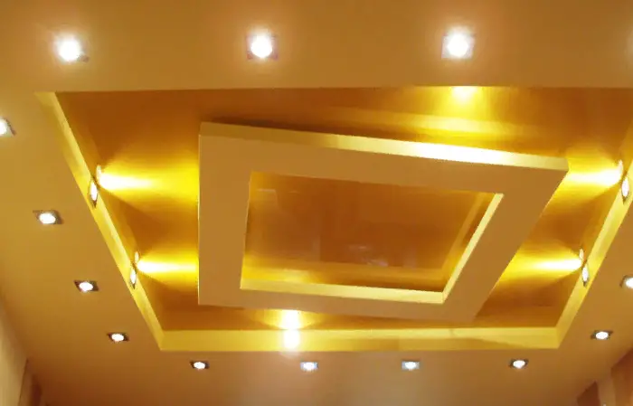 Дизайн потолка из гипсокартона фото