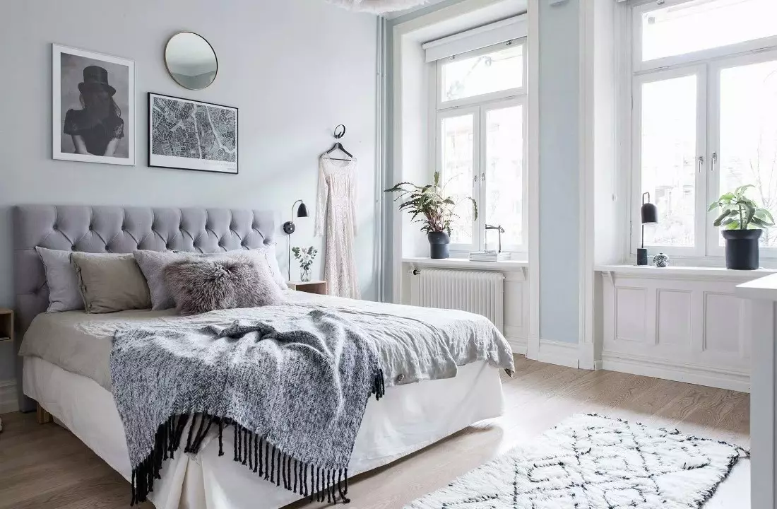 Спальня в скандинавском стиле фото