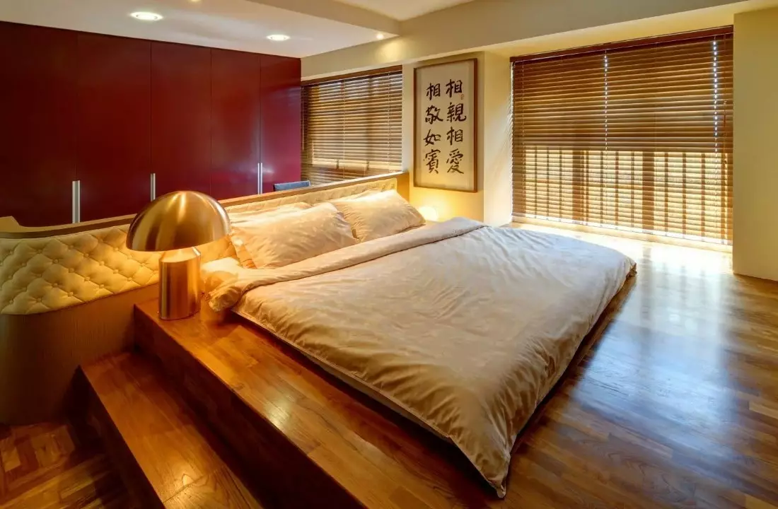 Оформление спальни в японском стиле фото