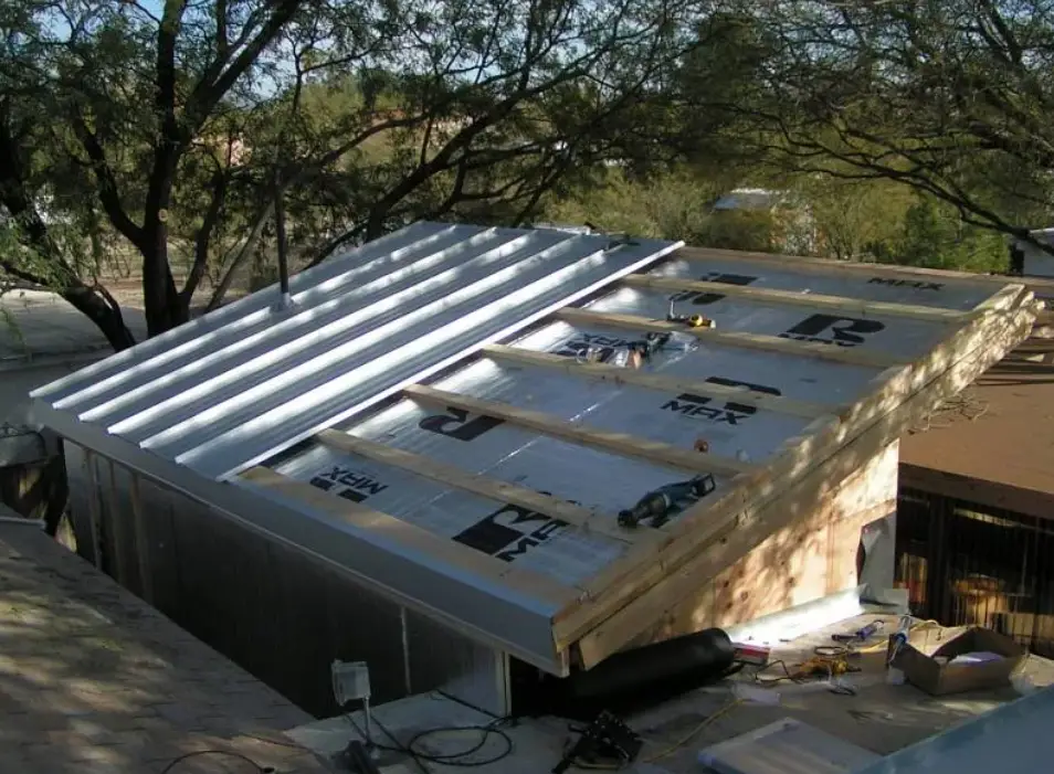Односкатная крыша для гаража своими руками